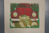 Christina Studer Art Print The Rose Beetle 1980s Red Green Paper - Image 2