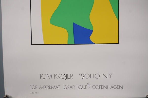 Vintage Poster No.2 Tom Krøjer 'Soho N.Y.' Art Poster Art Print 90s - Image 4
