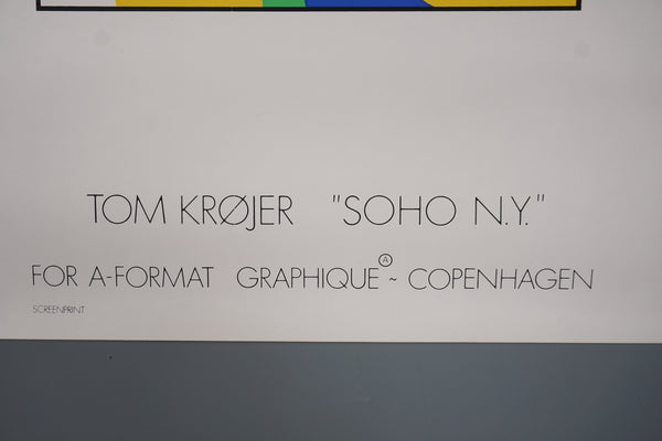 Vintage Poster No.2 Tom Krøjer 'Soho N.Y.' Art Poster Art Print 90s - Image 6