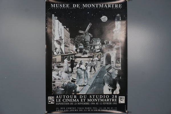 Vintage Poster Musee de Montmartre 1994-1995 Le Cinema et Montmartre