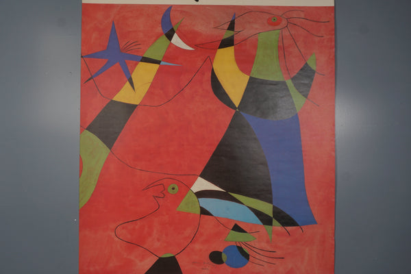 Vintage Exhibition Poster Miro Kunsthalle Düsseldorf 1987 - Image 2