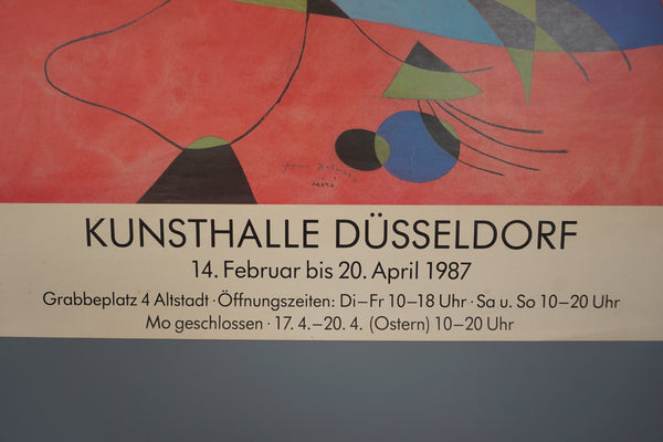 Vintage Exhibition Poster Miro Kunsthalle Düsseldorf 1987 - Image 6
