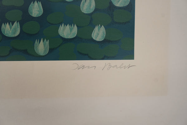 Jan Balet Art Print Vintage Art Print 70s Teal Blue Paper - Image 6