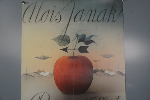 Alois Janak Poster Peerlings Krefeld 1985 Postmodern Red Beige Paper - Image 4