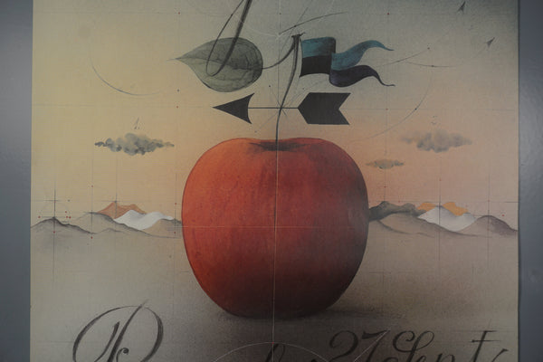 Alois Janak Poster Peerlings Krefeld 1985 Postmodern Red Beige Paper - Image 5