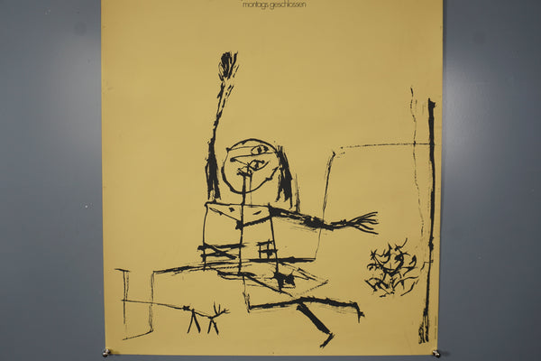 Paul Klee Vintage Exhibition Poster Schloß Jägerhof 1971 - Image 2