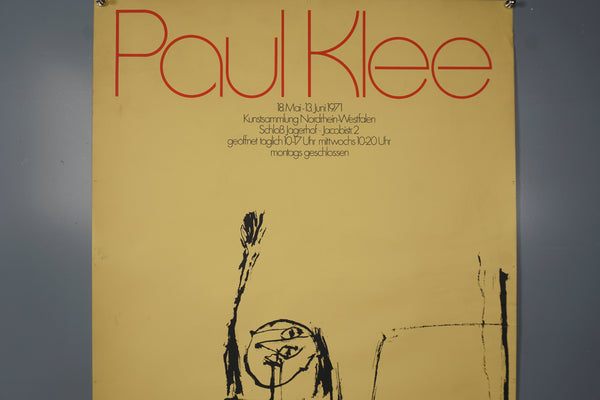 Paul Klee Vintage Exhibition Poster Schloß Jägerhof 1971 - Image 3