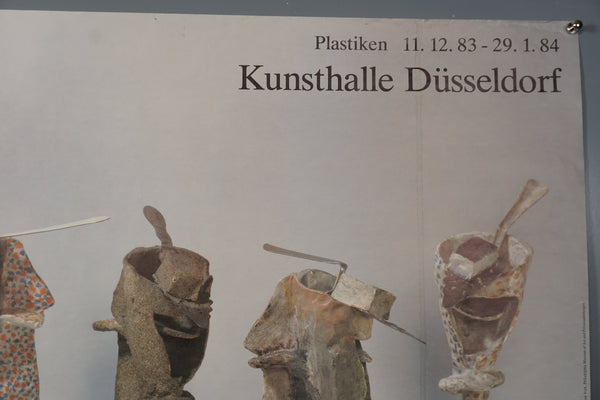 Vintage Exhibition Poster Pablo Picasso Düsseldorf 1984 'Plastiken' - Image 4