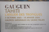 Paul Gauguin Poster Vintage Exhibition 'Tahiti' L'Atelier des Tropiques 2004 - Image 4