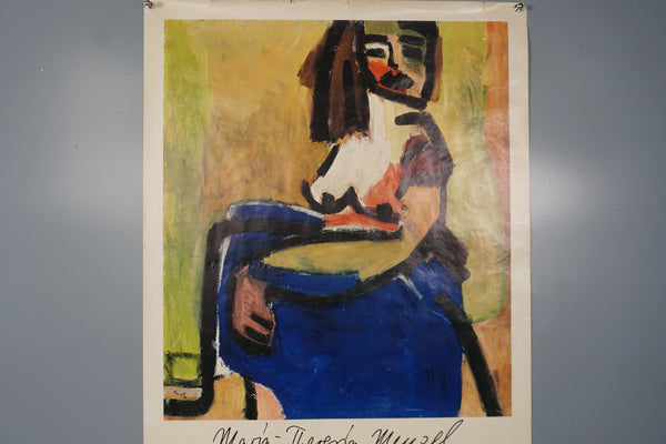 Maria Theresia Menzel Vintage Exhibition Poster Vienna 1970 - Image 3