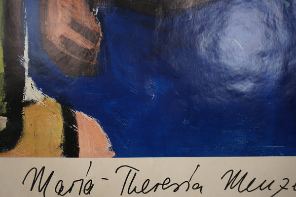 Maria Theresia Menzel Vintage Exhibition Poster Vienna 1970 - Image 5