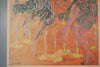 Emil Nolde Art Print Exhibition Poster Kunsthalle Cologne 1973 Orange Pink - Image 4