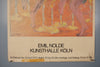 Emil Nolde Art Print Exhibition Poster Kunsthalle Cologne 1973 Orange Pink - Image 5
