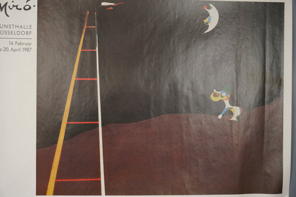 Joan Miró Vintage Exhibition Poster Düsseldorf 1987 - Image 3