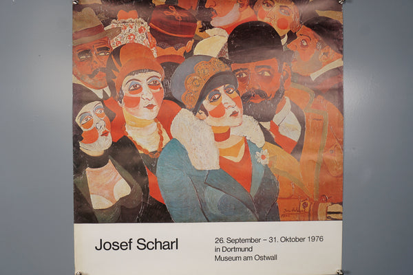 Josef Scharl Poster Original Vintage Exhibition Poster 100 Years Dortmund 1976 - Image 2