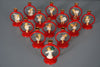 Vintage Bakelite Candle Holder Angel Orchestra 1950s Red Brass