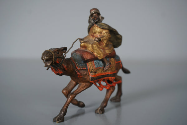 Franz Xaver Bergmann Bronze Figurine Rider with Camel 1900 - Image 2