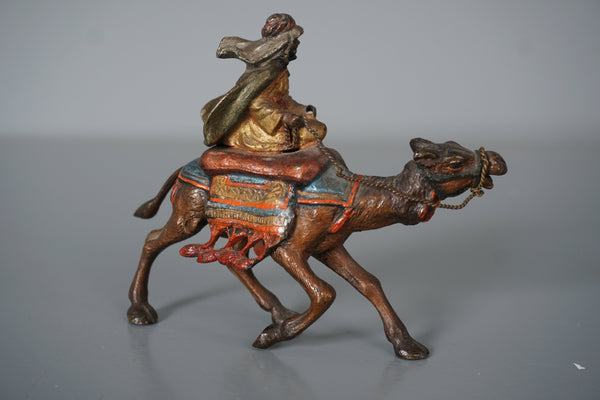 Franz Xaver Bergmann Bronze Figurine Rider with Camel 1900 - Image 4