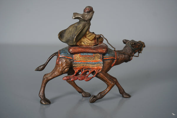 Franz Xaver Bergmann Bronze Figurine Rider with Camel 1900 - Image 5