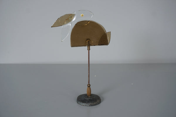 Glas Prader Bolzano Sculpture Glass Rabbit on Brass Stand 1970s - Image 2