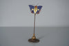 Glas Prader Bolzano Ornament Butterfly 1960s Blue Glass