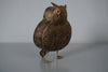 Vintage Owl Windlight Tealight Holder 1960s Bronze Tin and Brass - Image 3