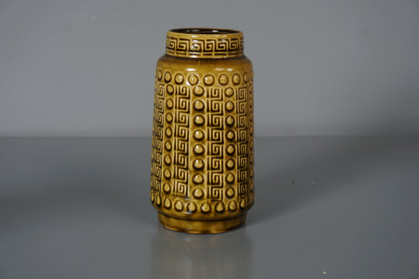 Scheurich Vase 645-10 1960s Olive Green Ceramic - Image 3