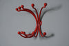 Vintage Metal Coat Rack Hanger 1960s Space Age Red - Image 2
