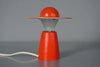 Temde Vintage Table Lamp Mushroom Lamp Space Age 60s Red Metal - Image 2