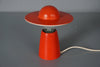 Temde Vintage Table Lamp Mushroom Lamp Space Age 60s Red Metal - Image 5