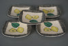 Schramberg Vintage Plates Fruit Plates Ceramic Lemon 1950s