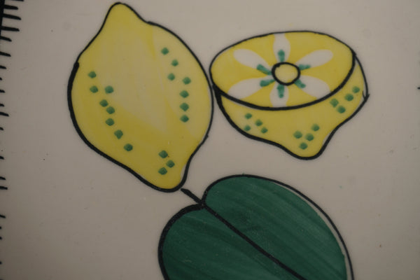 Schramberg Vintage Plates Fruit Plates Ceramic Lemon 1950s - Image 7