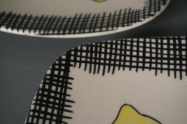 Schramberg Vintage Plates Fruit Plates Ceramic Lemon 1950s - Image 8