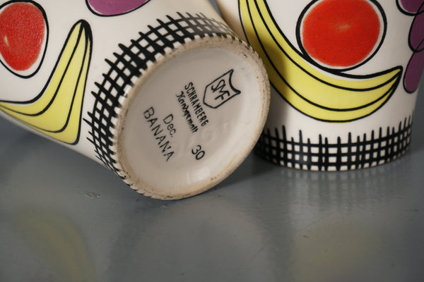 Schramberg Suf Cup Decor Banana 1950s White Yellow Ceramic - Image 7