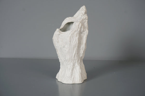 Hutschenreuther Vintage Biscuit Porcelain Vase 1960s White Porcelain - Image 3