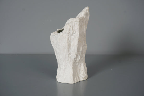 Hutschenreuther Vintage Biscuit Porcelain Vase 1960s White Porcelain - Image 4