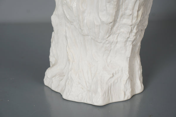 Hutschenreuther Vintage Biscuit Porcelain Vase 1960s White Porcelain - Image 7