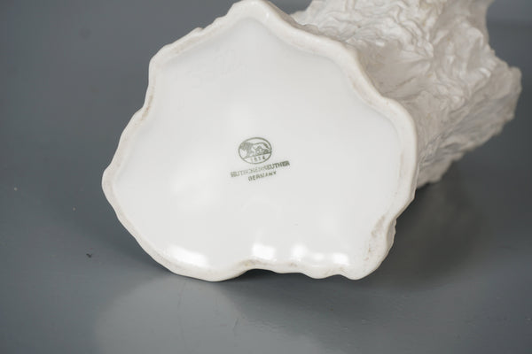 Hutschenreuther Vintage Biscuit Porcelain Vase 1960s White Porcelain - Image 10