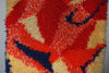 Vintage High Pile Wall Rug Wall Hanging 1960s Abstract Wall Art Mid Century Carpet - Image 5