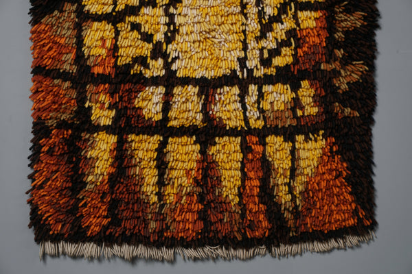 Vintage Wall Hanging High Pile Tapestry 1960s Mid Century - Image 5
