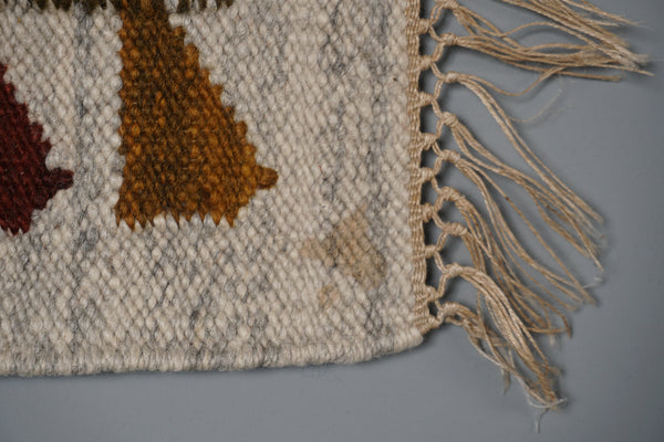 Vintage Wall Hanging Tapestry Runner 60s Carpet Mid Century KELIM - Image 6