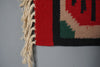 Vintage Wall Hanging Tapestry Rug Röllakan Sweden Kilim 1960s Red Green Wool - Image 8