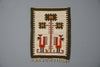 Vintage Wall Tapestry Wall Hanging Rug 1960s Cream Olive Green Wool - Image 10