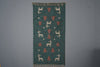 Polish Vintage Tapestry Wall Hanging 1960s Teal Wool