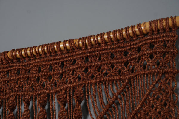 Large Vintage Macramé Wall Hanging 1970s Handmade - Image 9