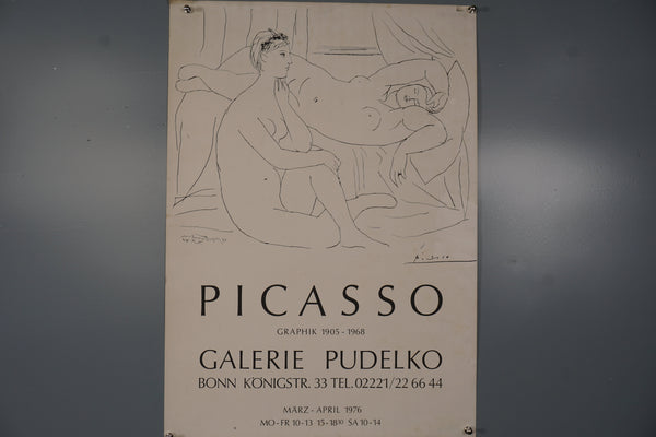 Pablo Picasso Poster Exhibition Poster 1976 Vintage Art Print