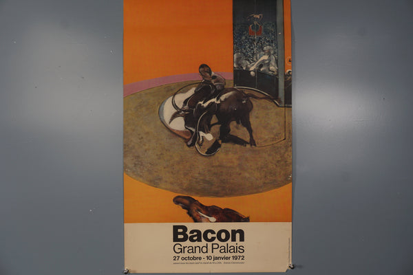 Francis Bacon Poster Grand Palais 1972 Original Vintage Exhibition Poster