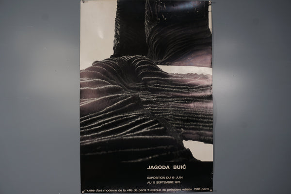 Jagoda Buić Poster Original Vintage Exhibition Print Paris 1975