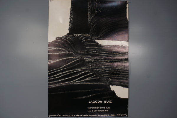 Jagoda Buić Poster Original Vintage Exhibition Print Paris 1975 - Image 2