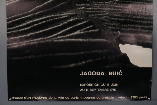 Jagoda Buić Poster Original Vintage Exhibition Print Paris 1975 - Image 3